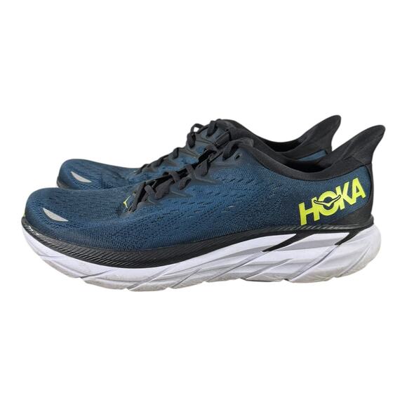 Hoka One One Clifton 8 Men’s Size 12.5 Navy Running Shoes 1133893 Lightweight - Picture 4 of 8